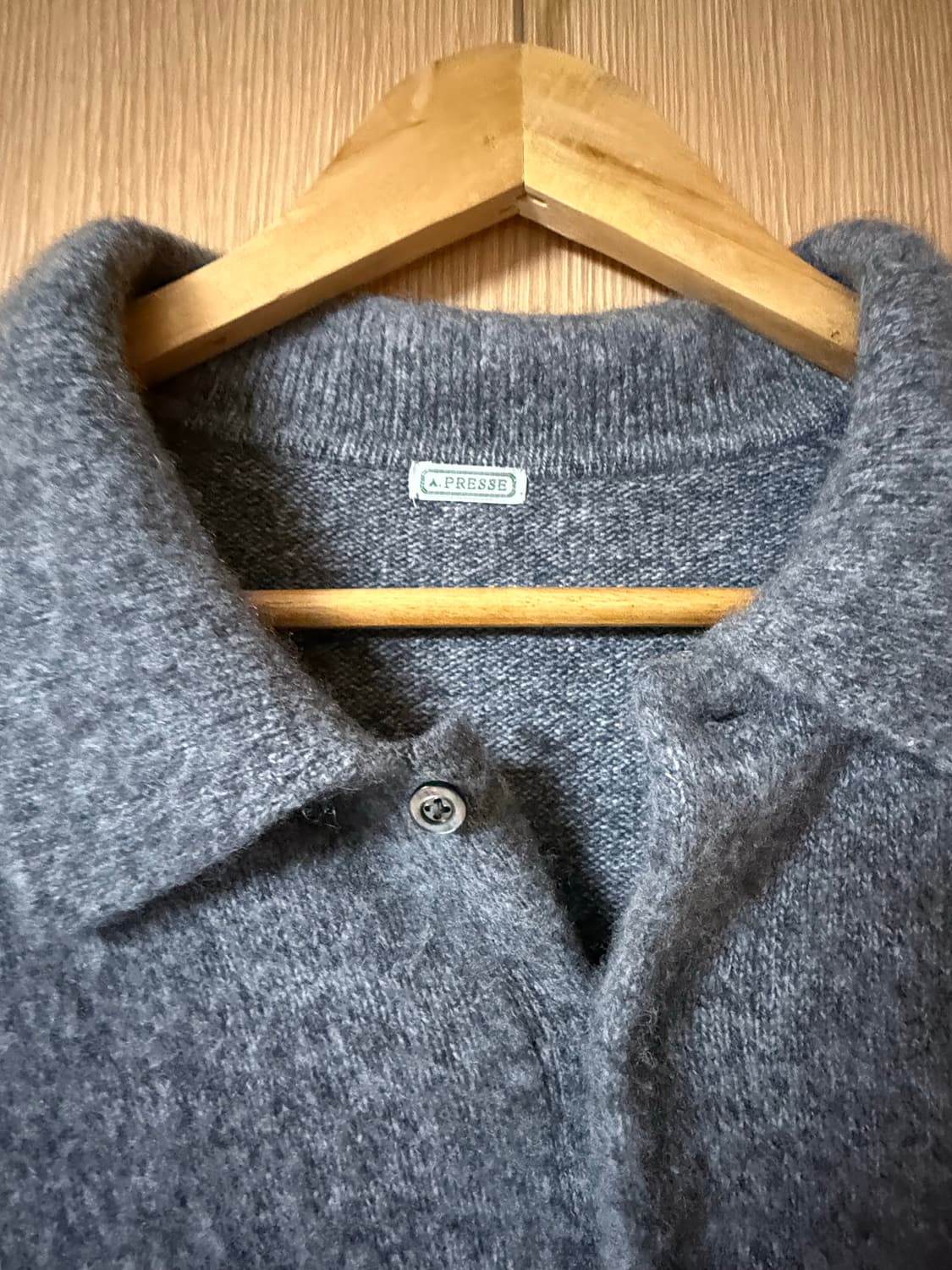 아프레쎄 25aw 캐시미어 니트 폴로2사이즈 상품이미지2