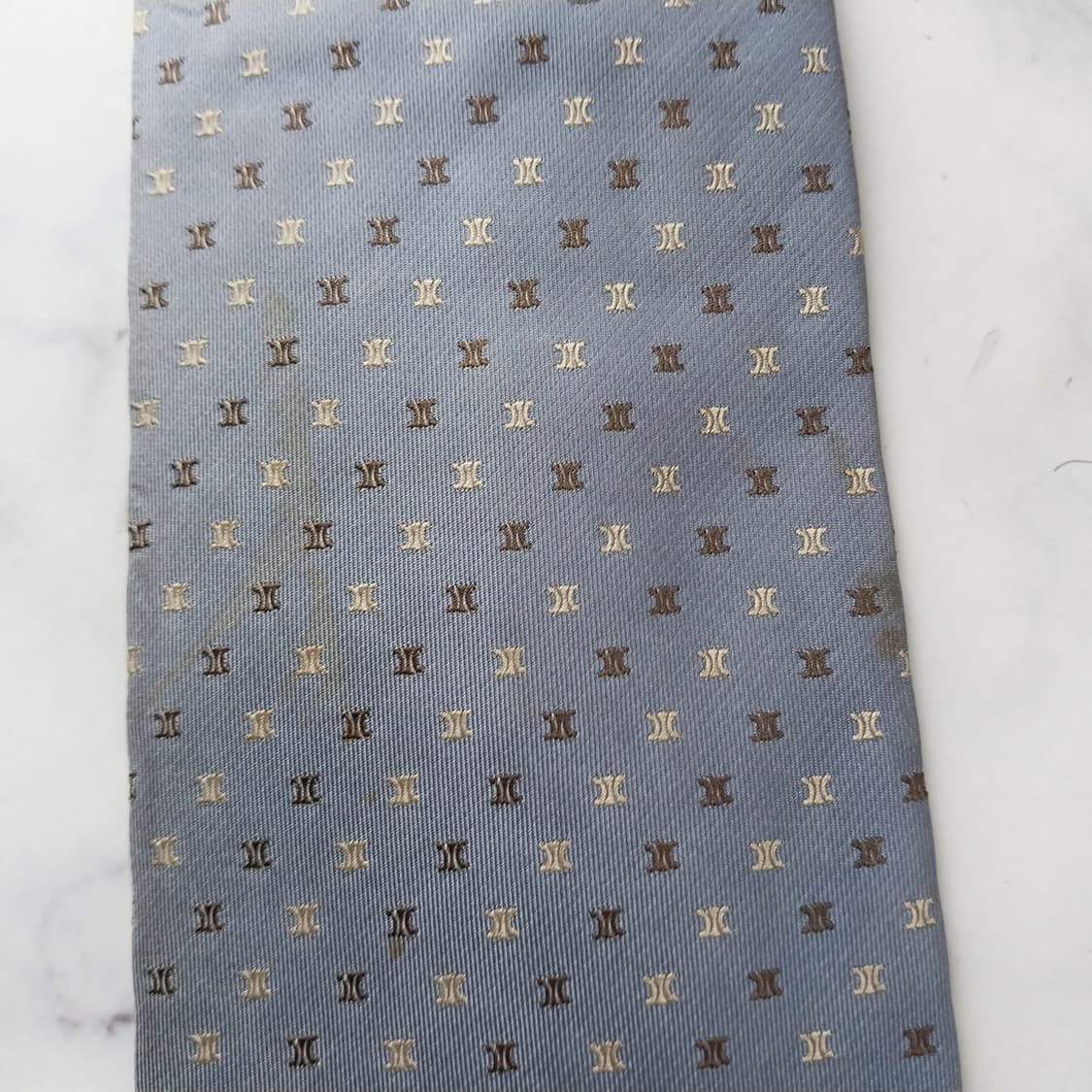 셀린느 실크 트리오페 자수 넥타이 9.1cm A~B등급 K2087
 상품이미지7