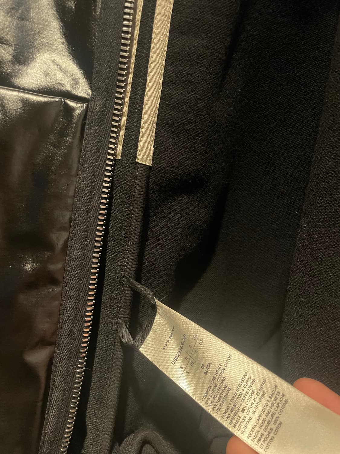 릭오웬스 코팅 김프 후드집업 상품이미지7