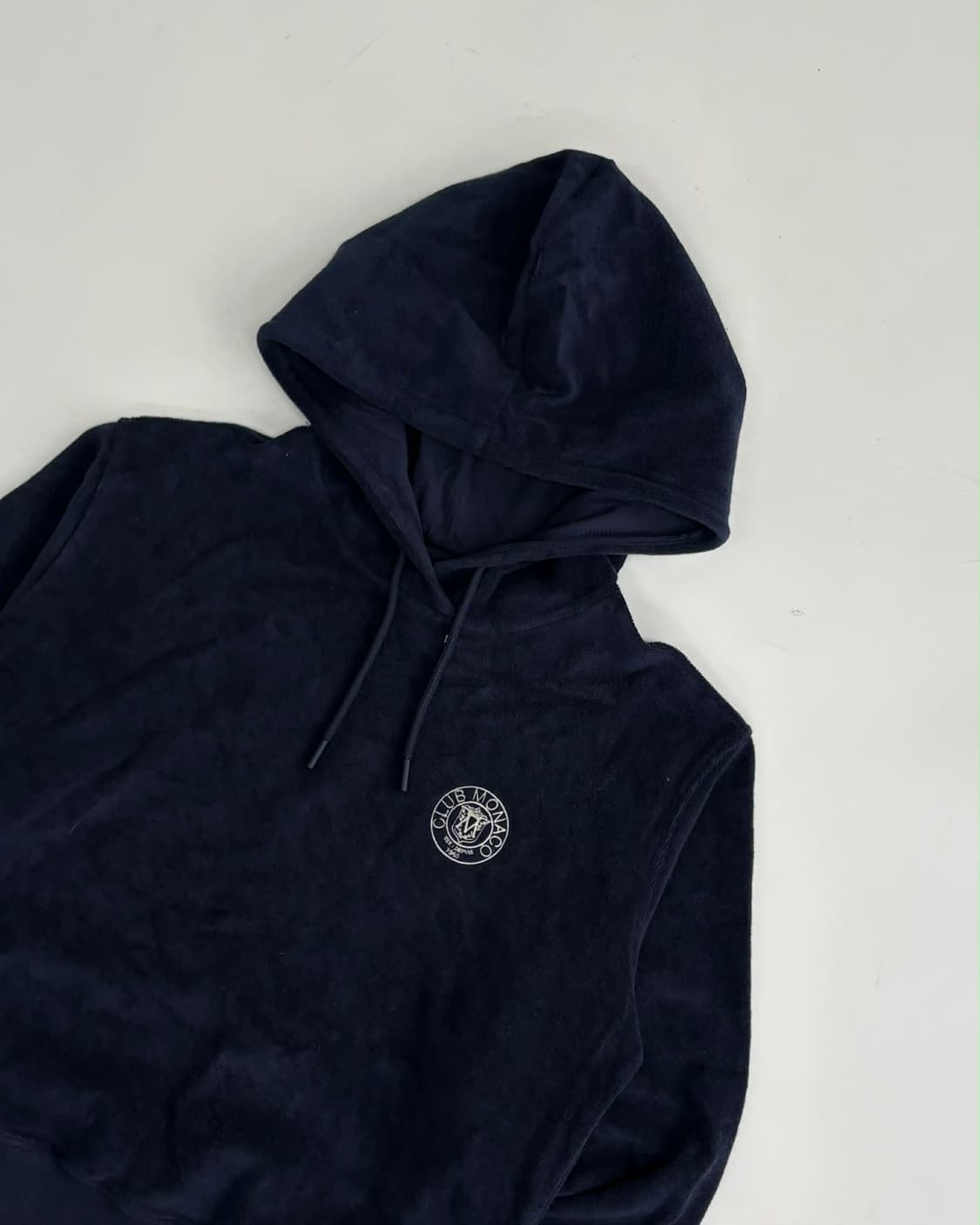 [S] 클럽모나코 한섬 23년 신형 벨벳 후드티 상품이미지5