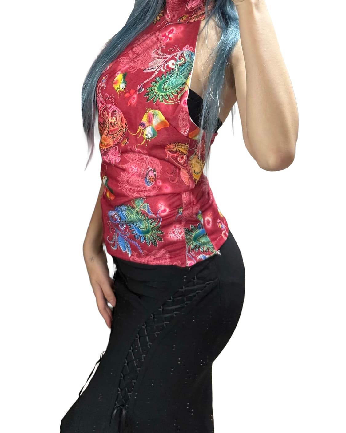 빈티지 오리엔탈 무드 치파오 탑 상품이미지6