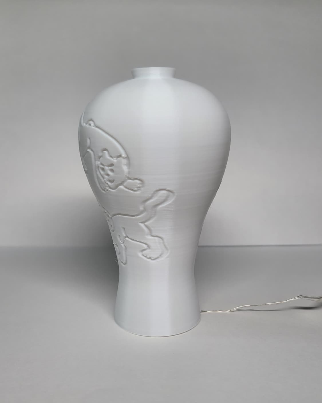 호랑이 백자 3d 램프 led 무드등 조명 상품이미지7