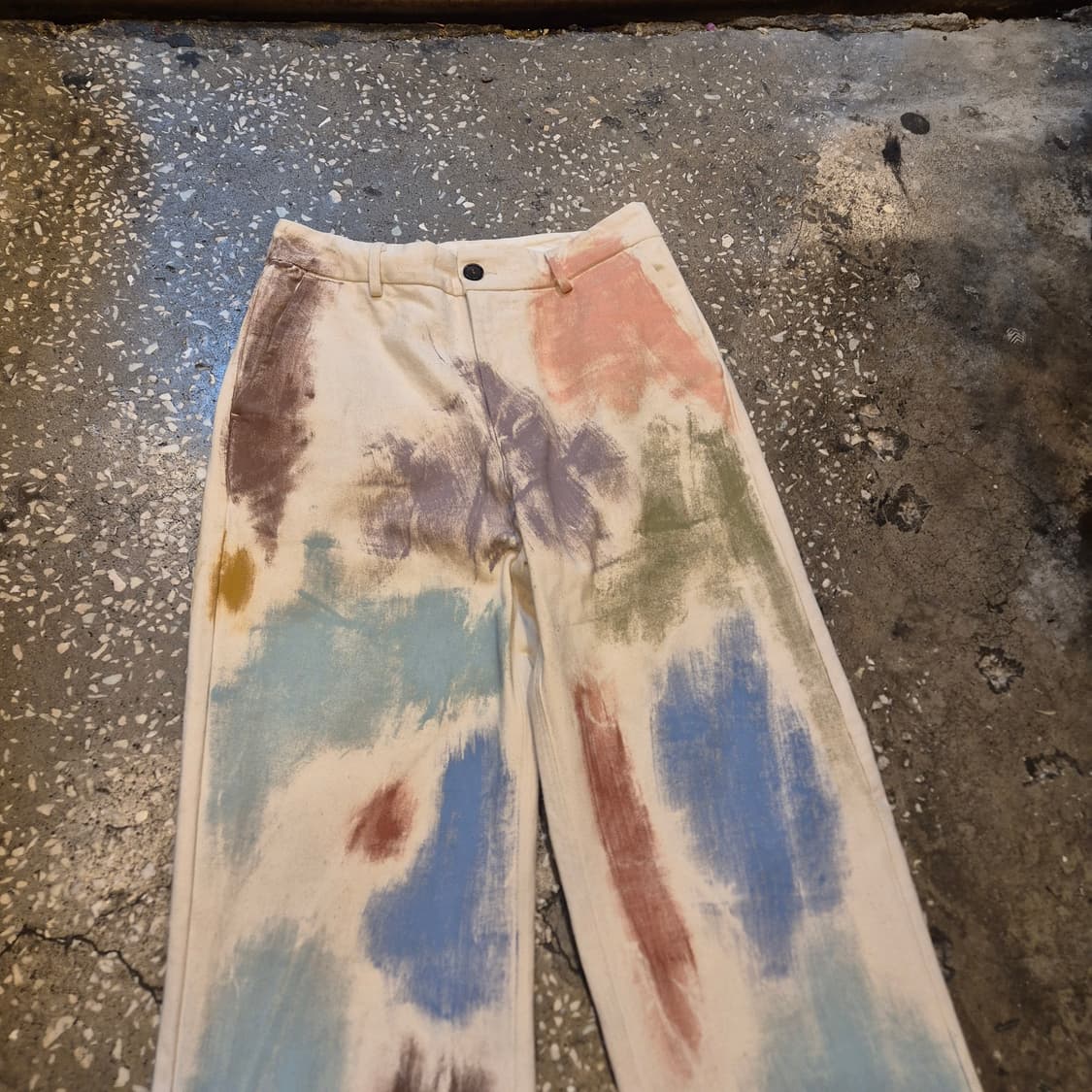 28~29인치 페인팅커스텀 데님팬츠  상품이미지6