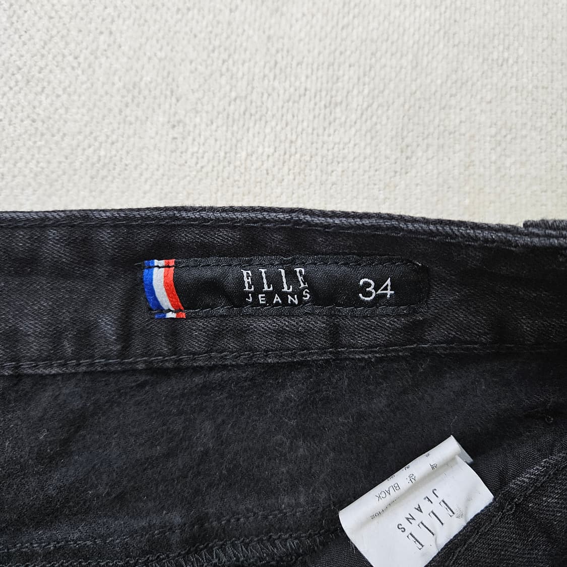 34 엘르진 블랙 데님 팬츠 0316Y 상품이미지3