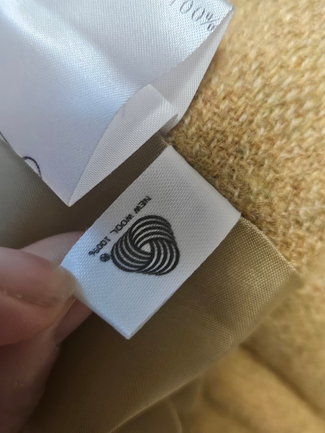 빈티지 옐로우 모직자켓 상품이미지4