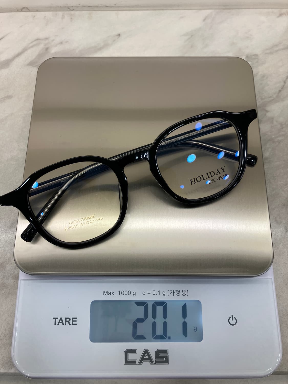 B51 HD 유광 블랙 웰링턴 뿔테 안경6819 상품이미지8