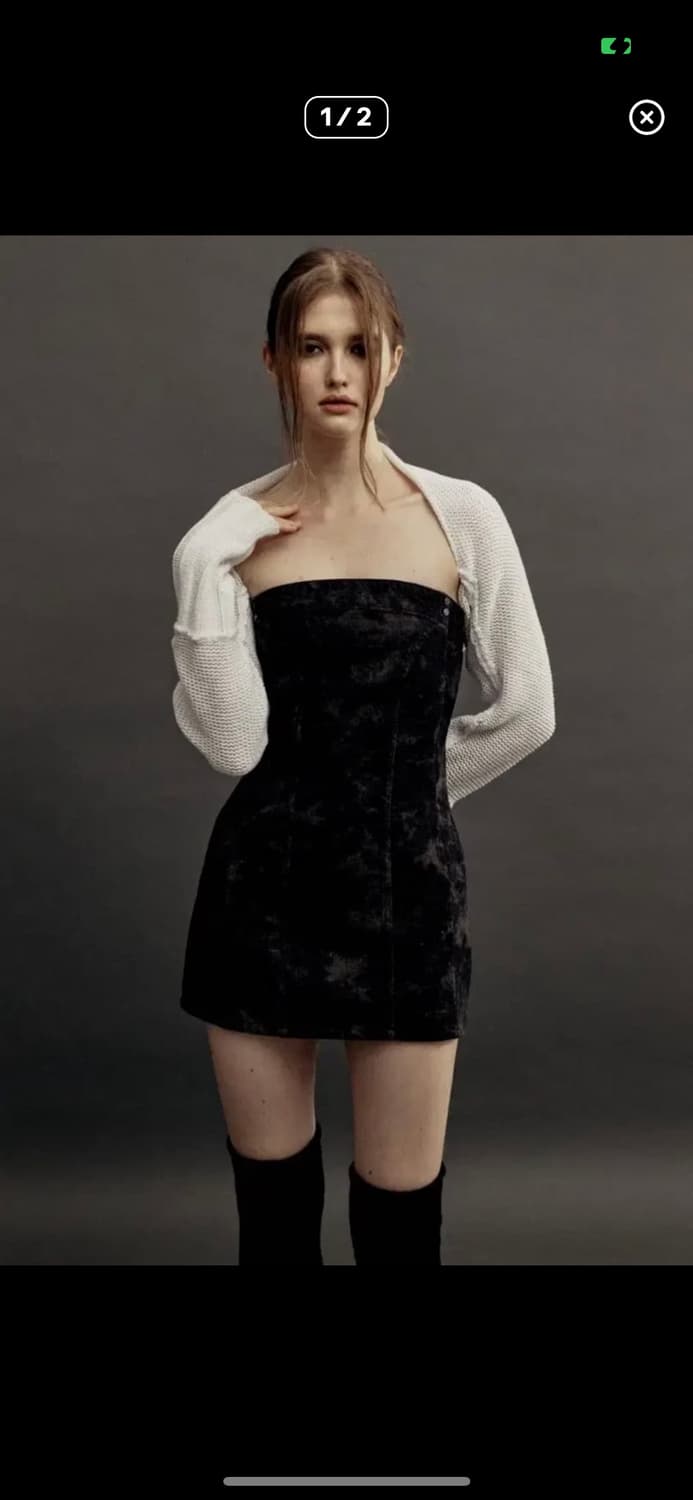 쓰리타임즈 루시퍼데님원피스s 상품이미지1