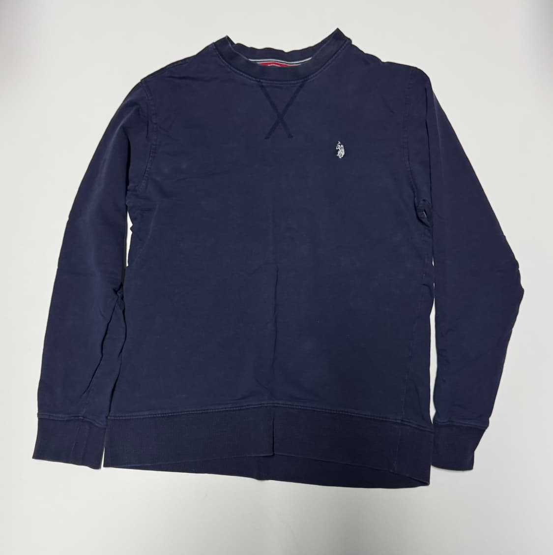 여성 US 폴로 포니 로고 긴팔 롱 슬리브 맨투맨 M 네이비 상품이미지1