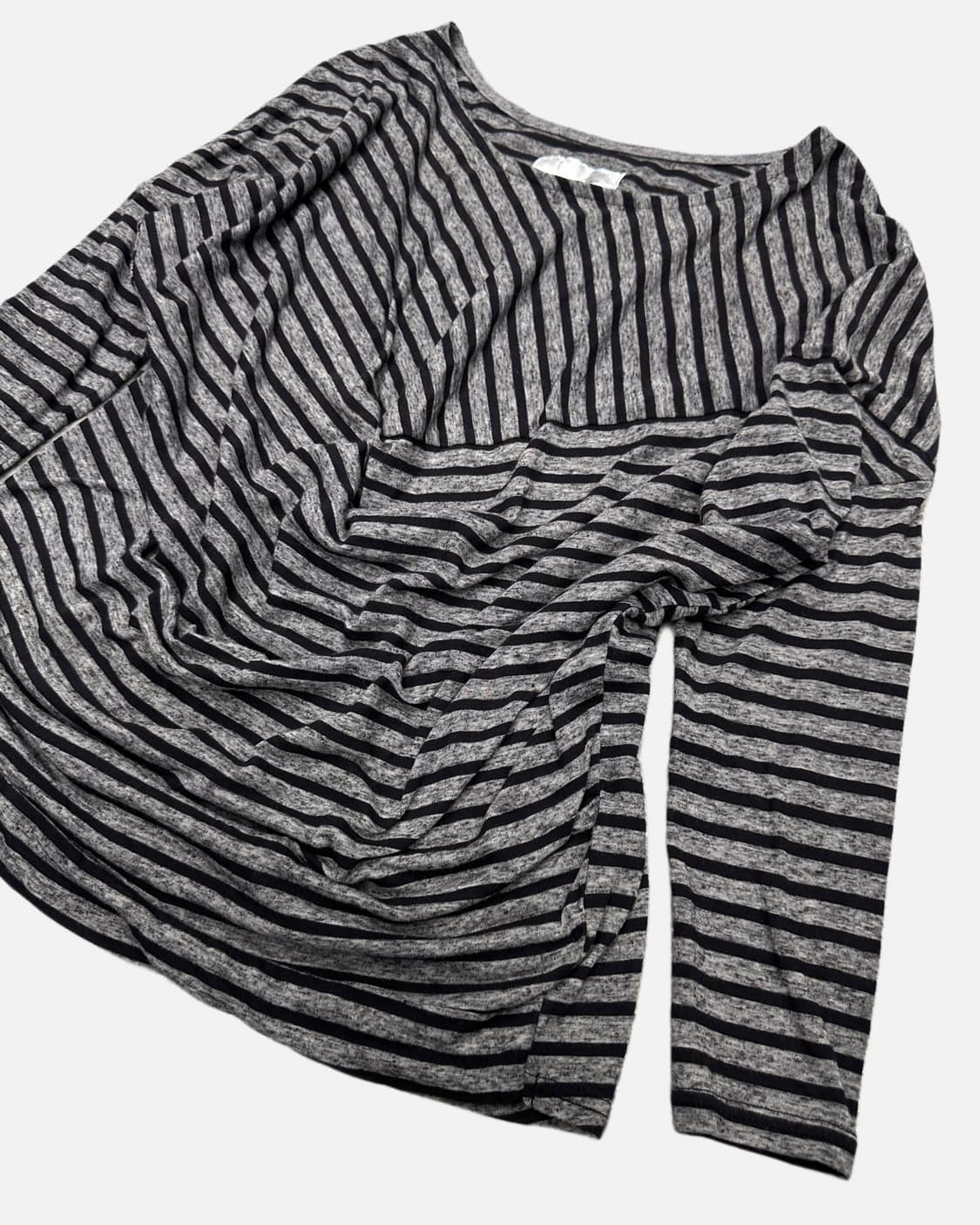 drape stripe pattern t-shirt 상품이미지2