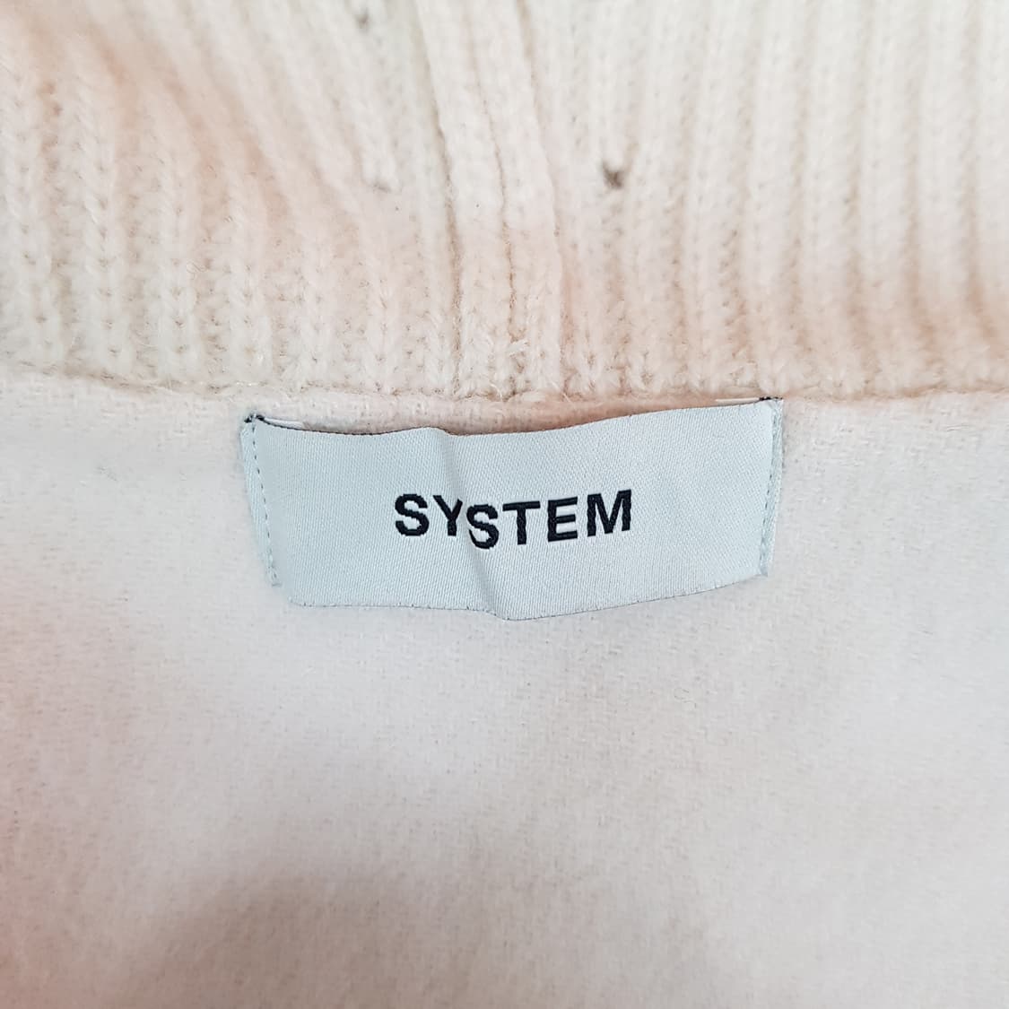 한섬 시스템 2024 후드 니트 집업 베스트 F사이즈 상품이미지5