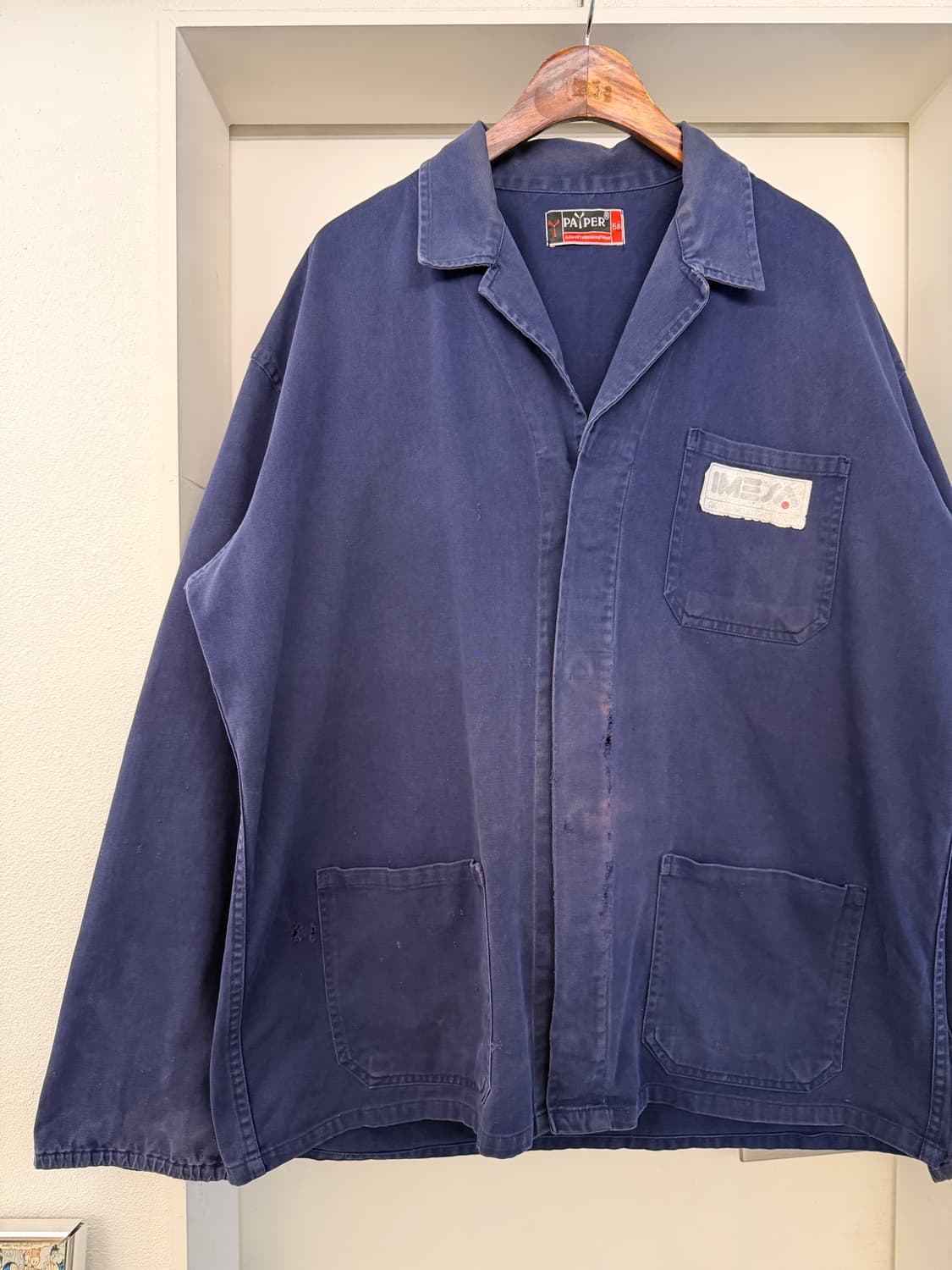 DISTRESSED FADED 1990s EURO WORK 프렌치워크자켓 상품이미지5