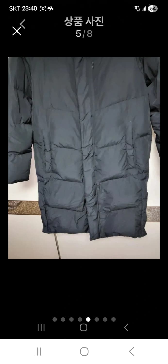 정품] 지오지아 거위털 롱패딩100 상품이미지5