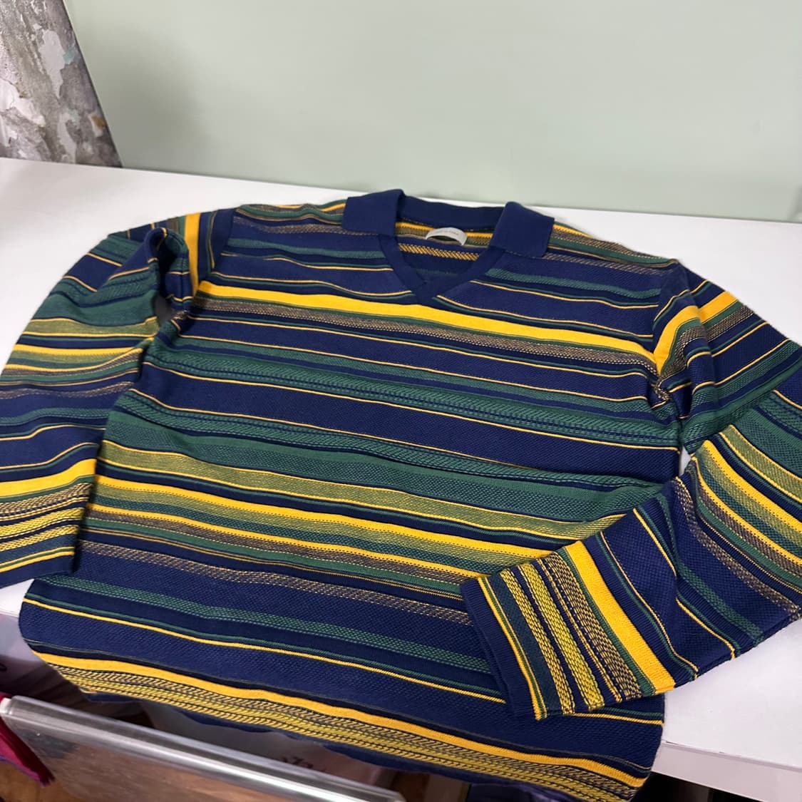 BED JW FORD 베드포드 멀티컬러 단가라 Rigger니트 상품이미지4