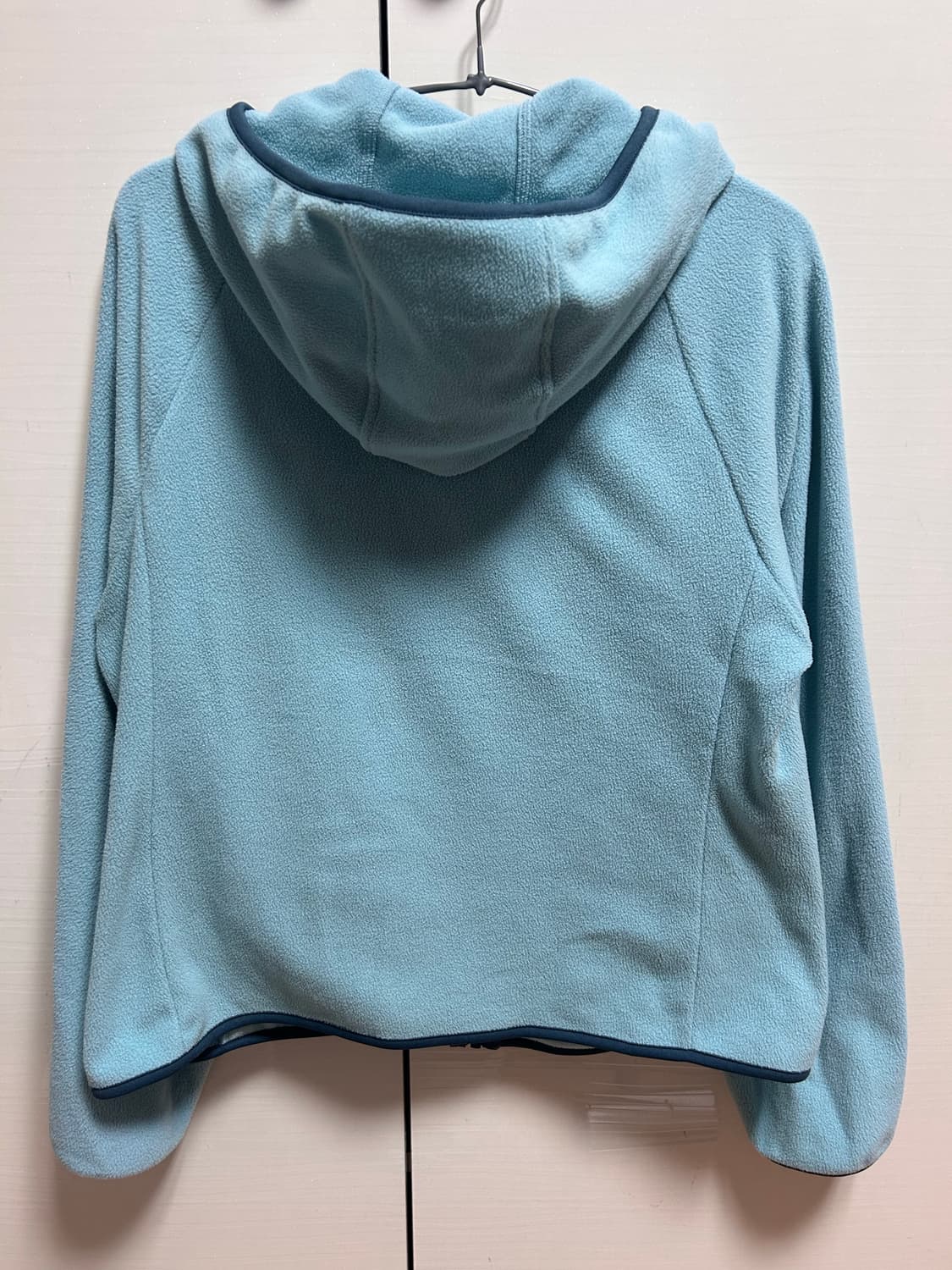 유니클로 여성 후리스 후드 집업 L 민트 상품이미지3