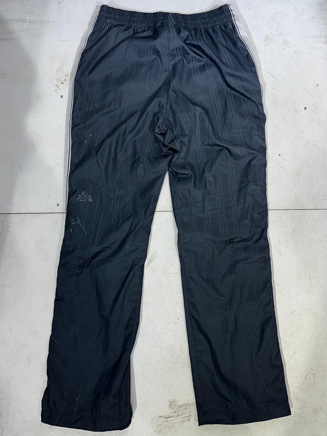 아디다스 네이비 그레이 사이드 라인 와이드 트랙 팬츠 L 상품이미지5