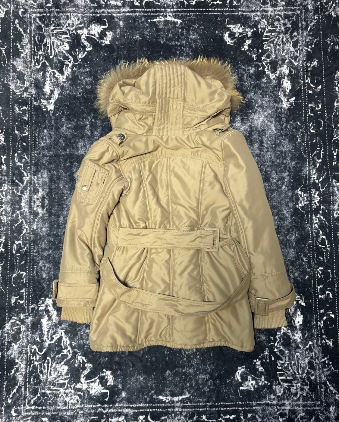 O0s Belted Fur Buttons Jaket 상품이미지4