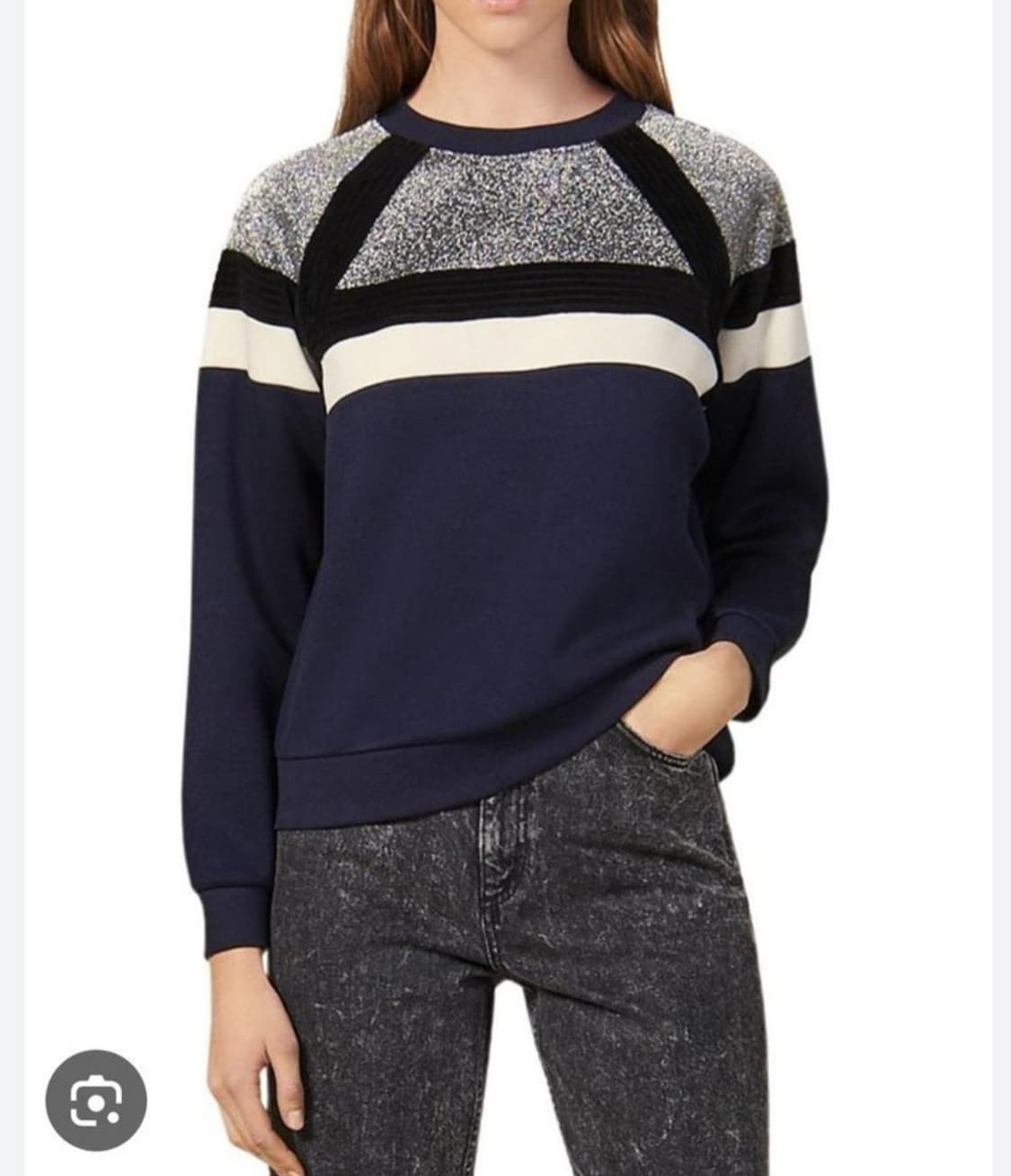 산드로 추동 네오프렌 맨투맨 55.44 상품이미지1