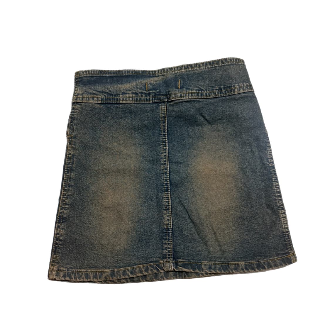 벨트 디테일 2000‘s y2k 이탈리안 빈티지 워싱데님 미니 스커트  상품이미지2