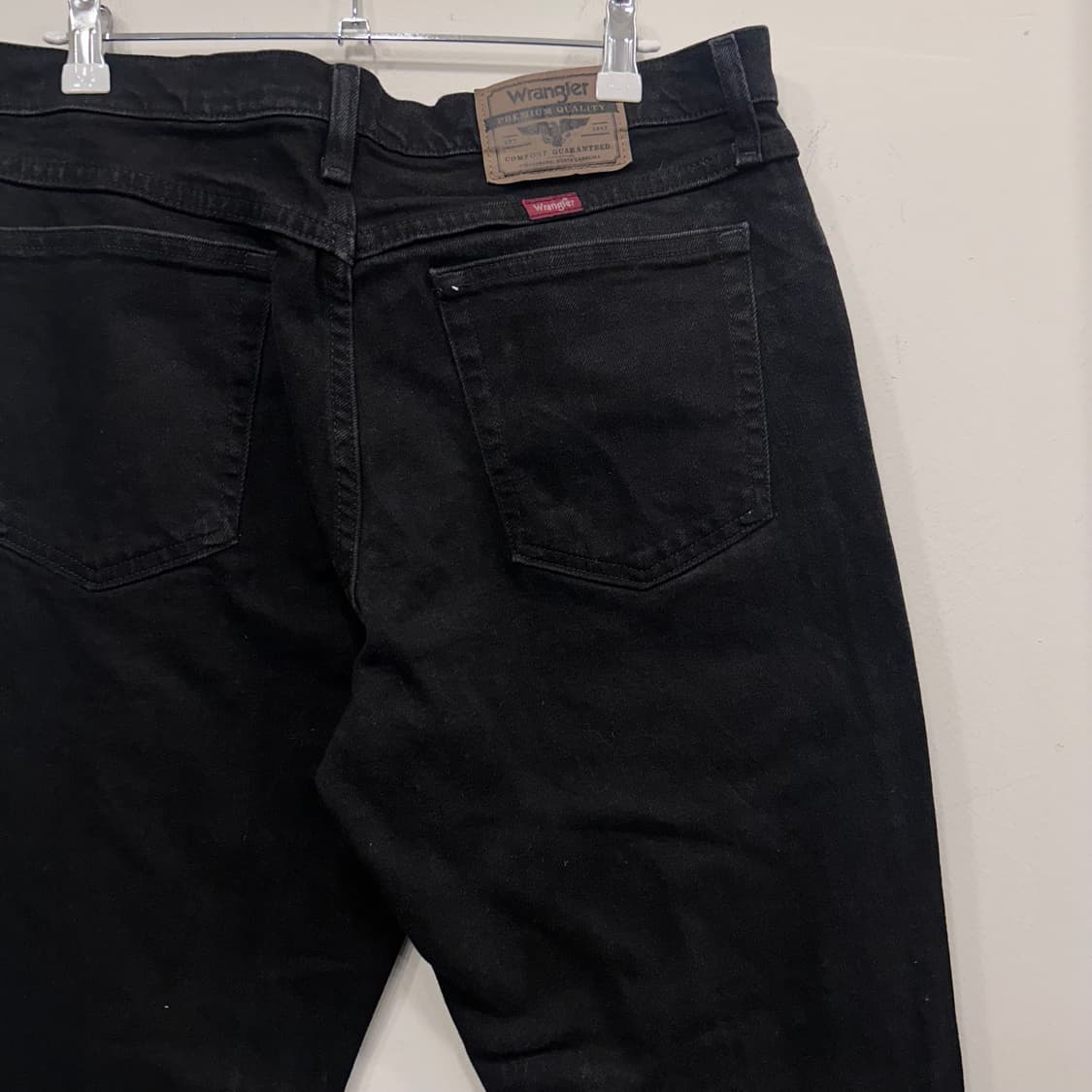 랭글러 와이드핏 워크웨어 흑청 데님팬츠 상품이미지1