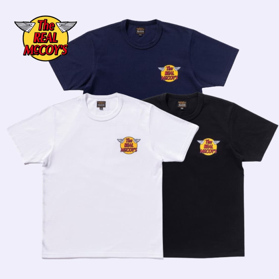 리얼맥코이 반팔 티셔츠 44(xxl) 블랙,네이비 판매 상품이미지2