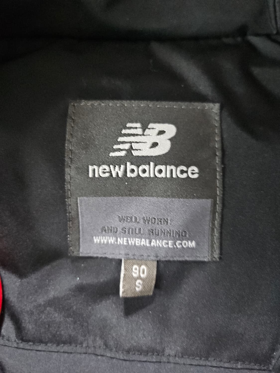 뉴발란스 블랙 롱패딩 후드 일체형 90  S 상품이미지7