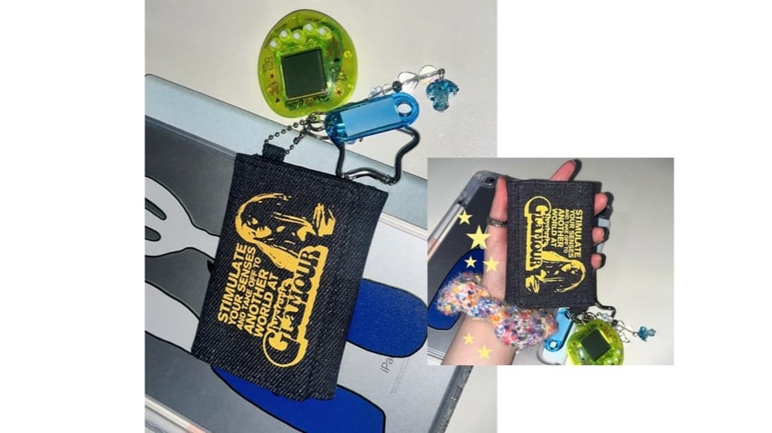 히스테릭 글래머 데님 프린팅 카드 지갑 상품이미지1