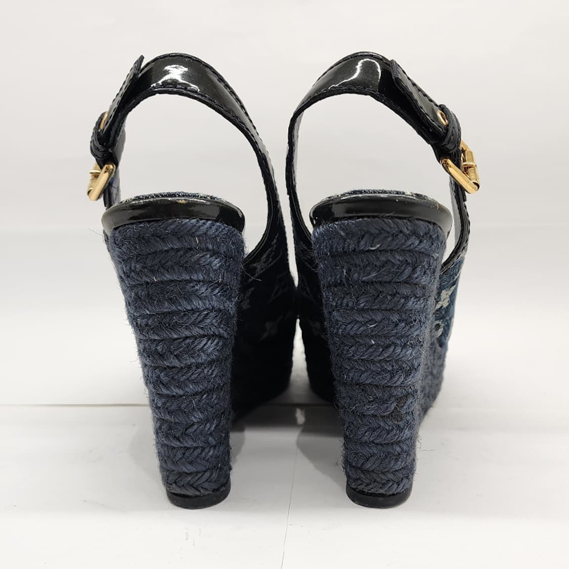 루이비통 모노그램 데님 웨지힐 35.5 상품이미지3