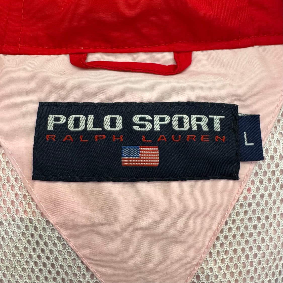 폴로 스포츠 랄프로렌 삼색 배색 바람막이 자켓 상품이미지10