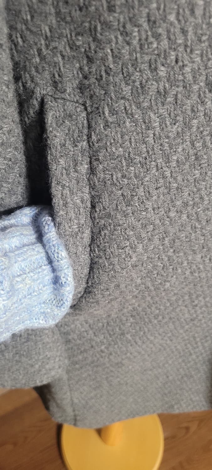 (남성100사이즈) 지오지아 헤링본 코트 상품이미지5