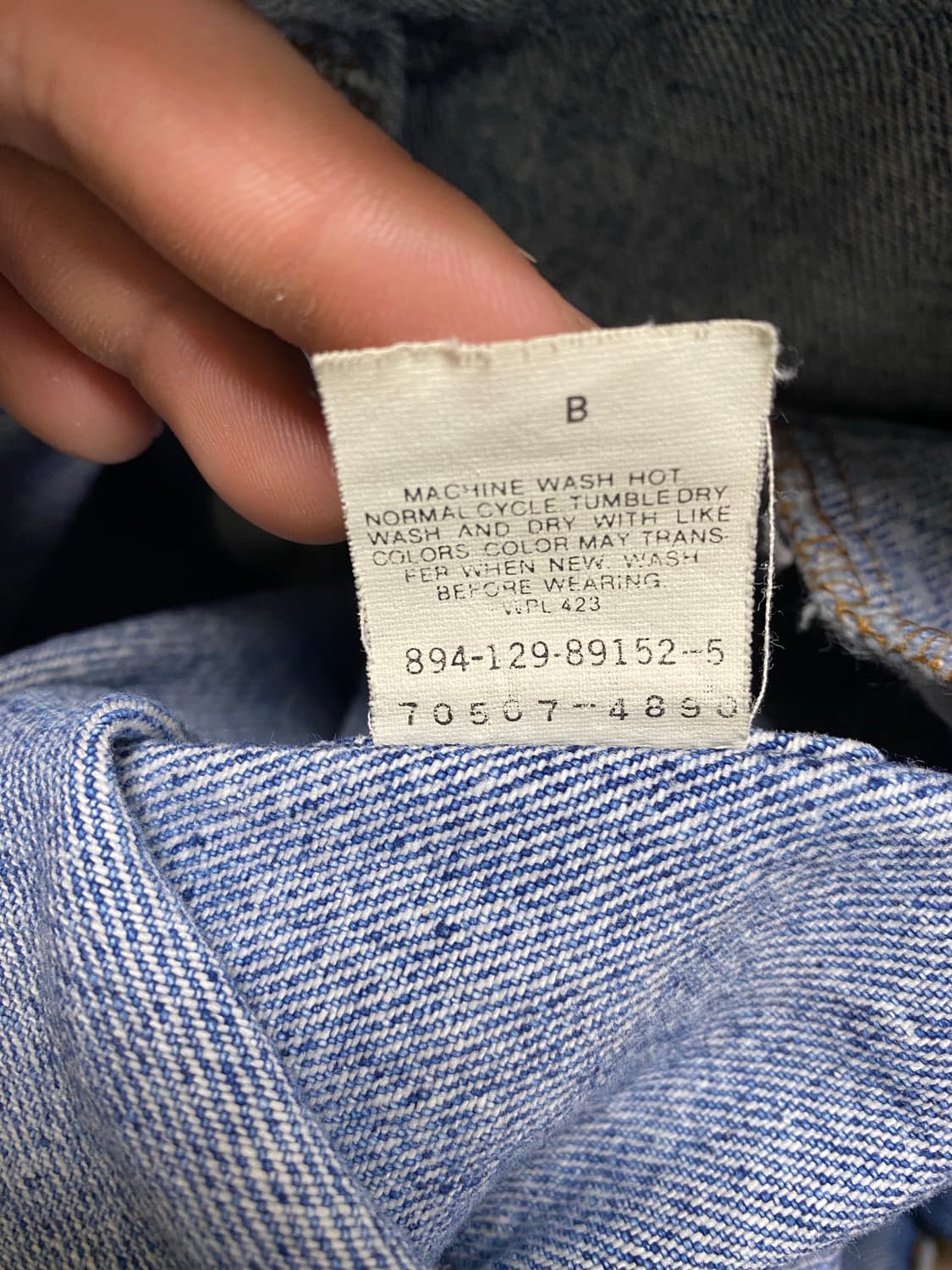 80s USA 리바이스 3세대 데님 트러커 자켓 상품이미지4