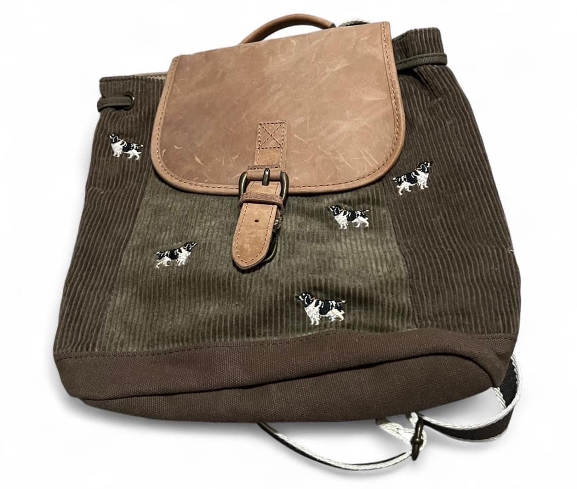 엘엘빈 빈티지 코듀로이 강아지 백팩 24x28 상품이미지1