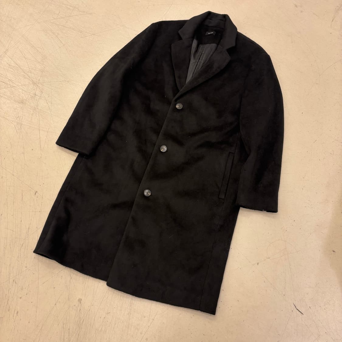 빈티지 블랙 롱 코트 상품이미지1