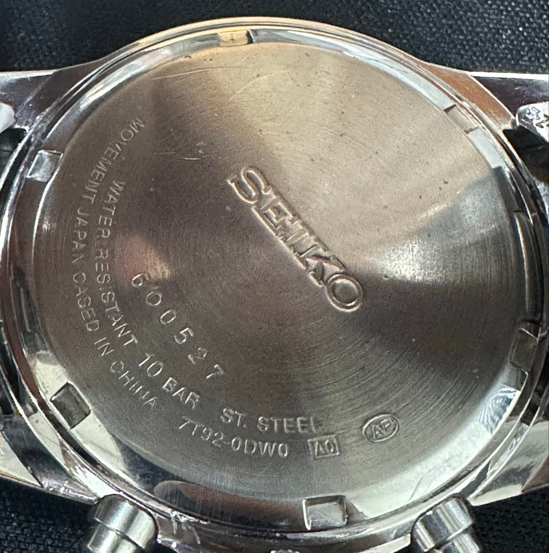 세이코(SEIKO) 크로노그래프 100M 스틸 워치 상품이미지3