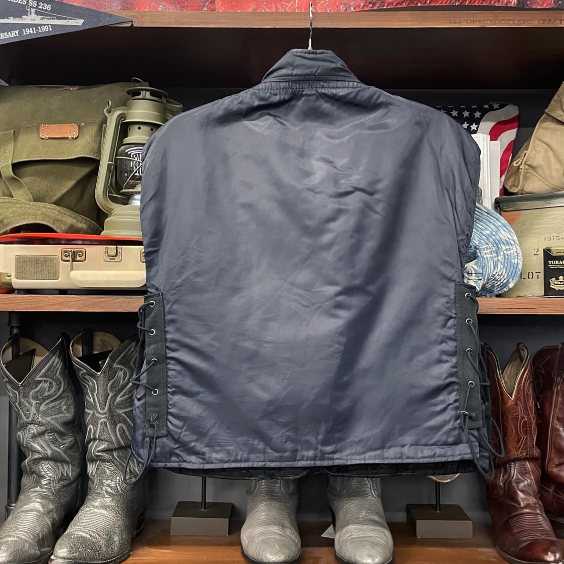 Schott 쇼트 플라이트 타입 가먼트 내피 퀼팅 조끼 베스트 N58 상품이미지2