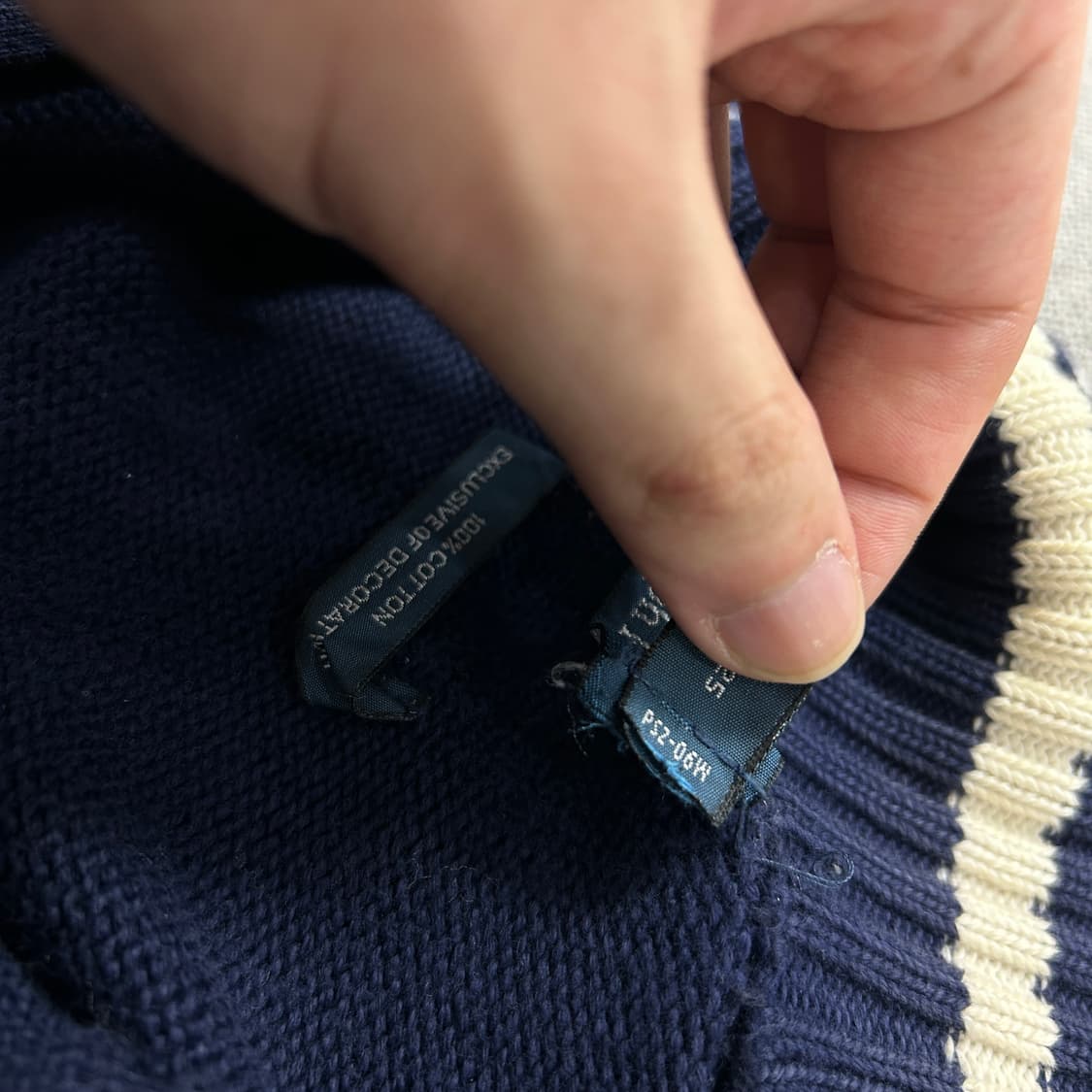 폴로 치프키프 뉴욕 빅포니 니트집업(S) 상품이미지5