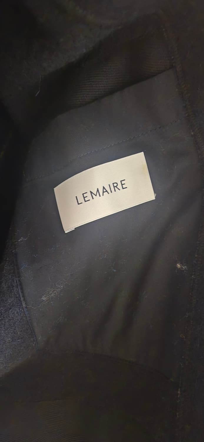 [48] 르메르 울 더플 박시 코트 블랙 상품이미지5