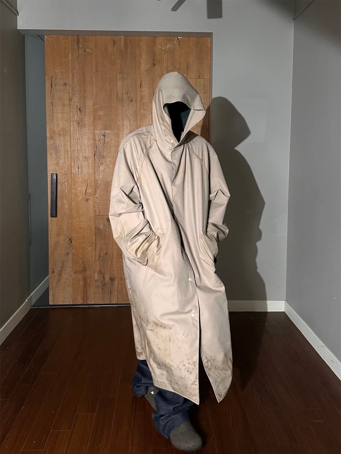 [1] 논노드 노마드 후디드 파카 워시드 베이지 상품이미지2