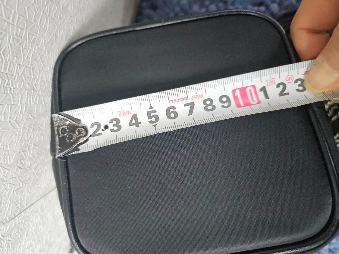 블랙 퀼팅 버킷백(미사용) + 체인 스트랩 상품이미지7