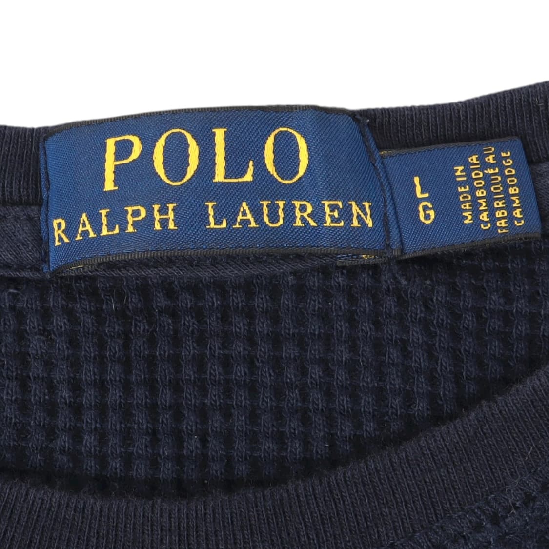 폴로 랄프로렌 네이비 와플 롱슬리브 티셔츠 상품이미지8