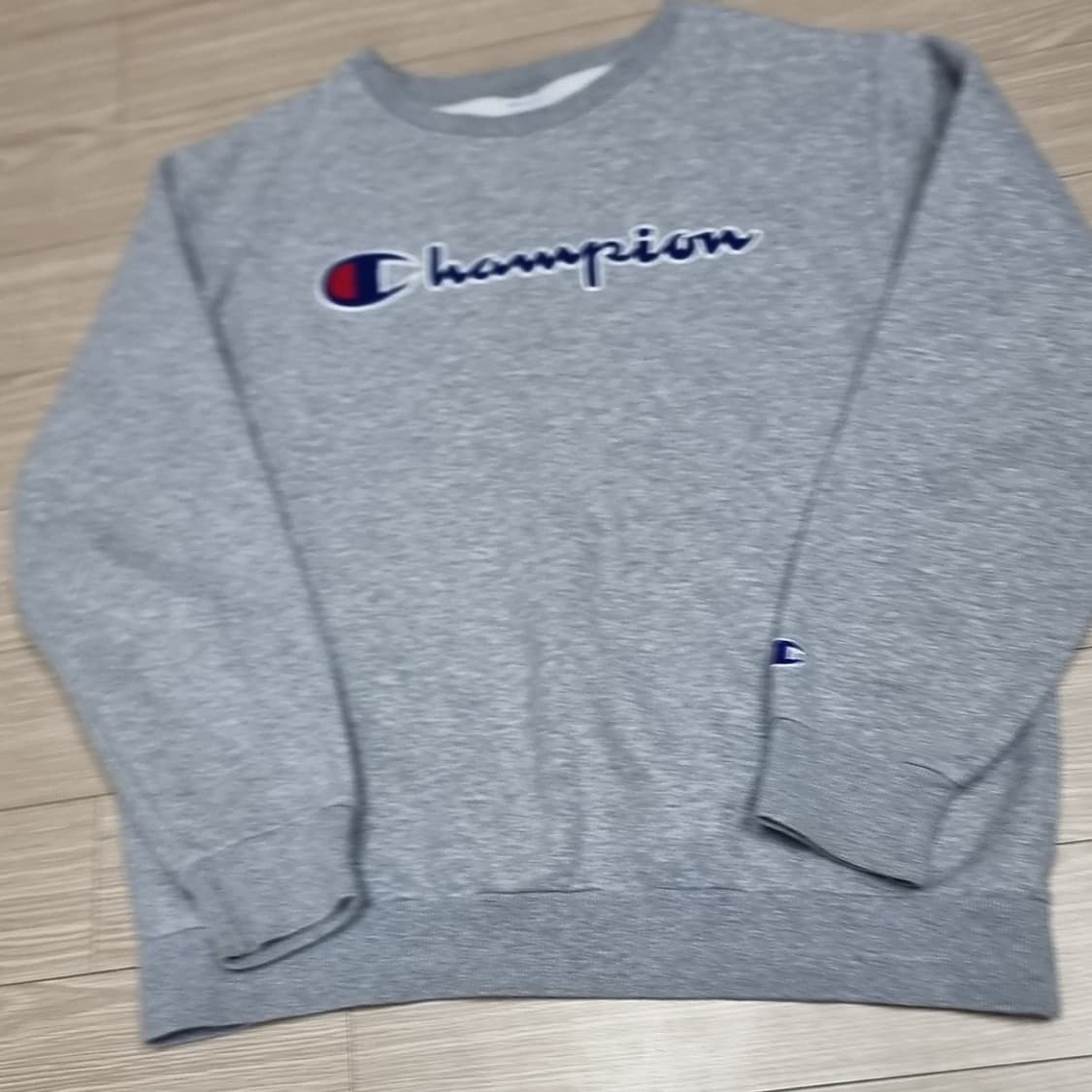 한국에서 생산된 챔피온 맨투맨티 그레이(100) 상품이미지4