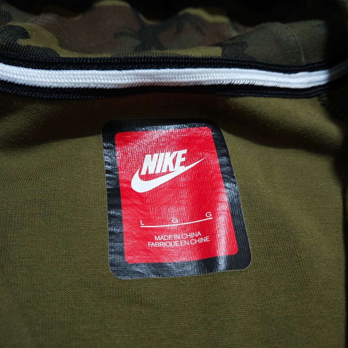 나이키) L 남자 테크플리스 카모 후드집업 / 왕눈이샵 상품이미지9
