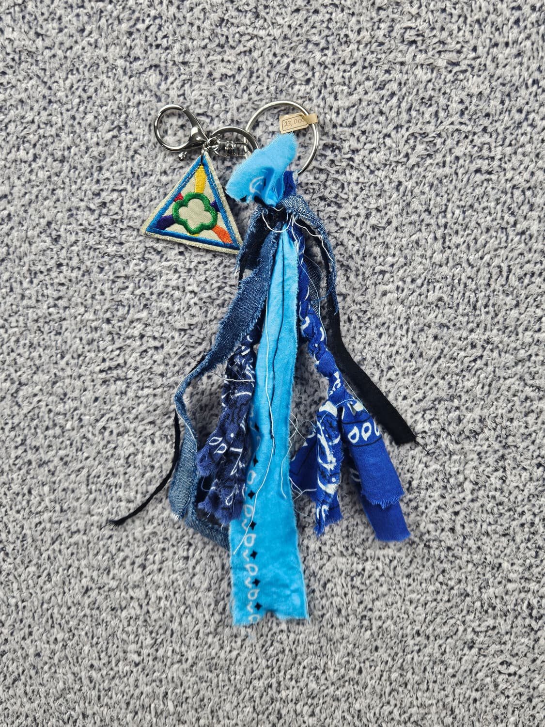 핸드메이드 커스텀 패치 반다나 카라비너 키링 / 10679 상품이미지1