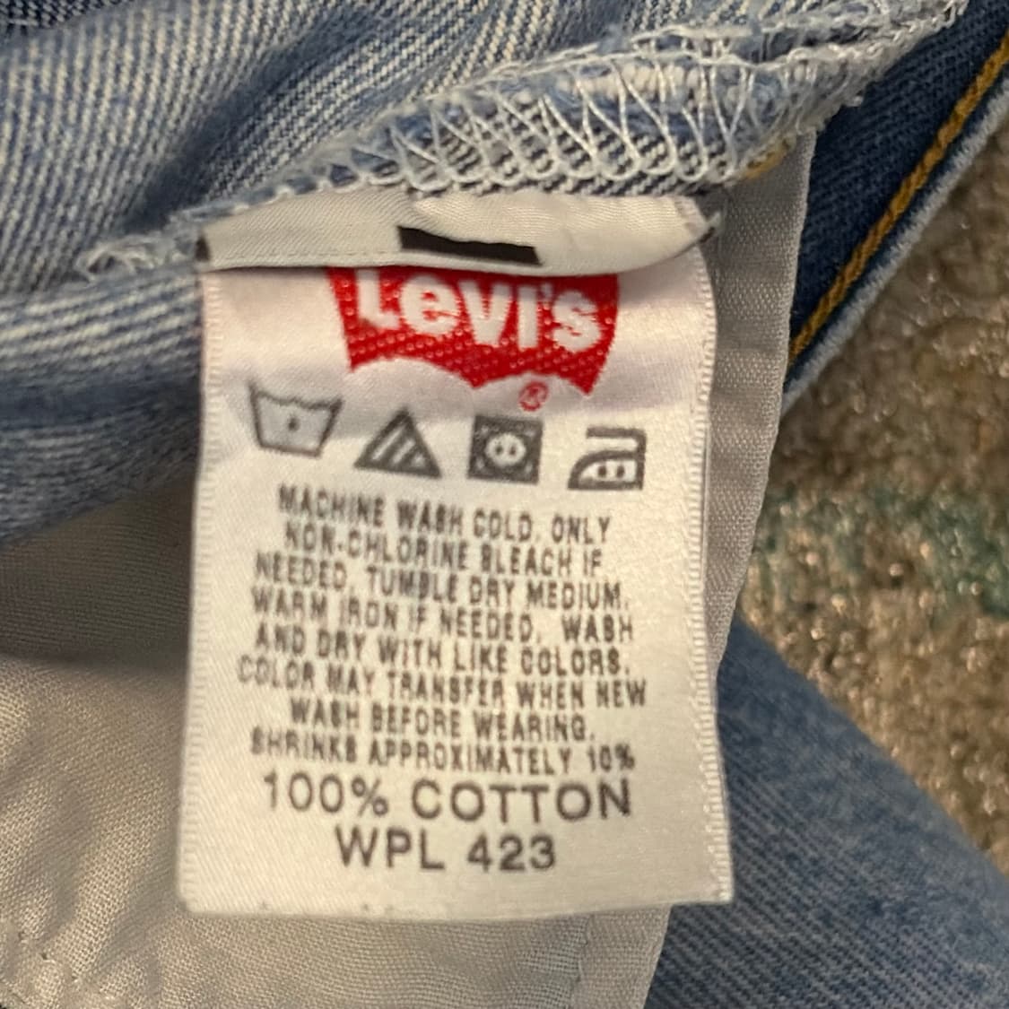 00s USA 빈티지 리바이스 501 찢청 청바지 상품이미지7