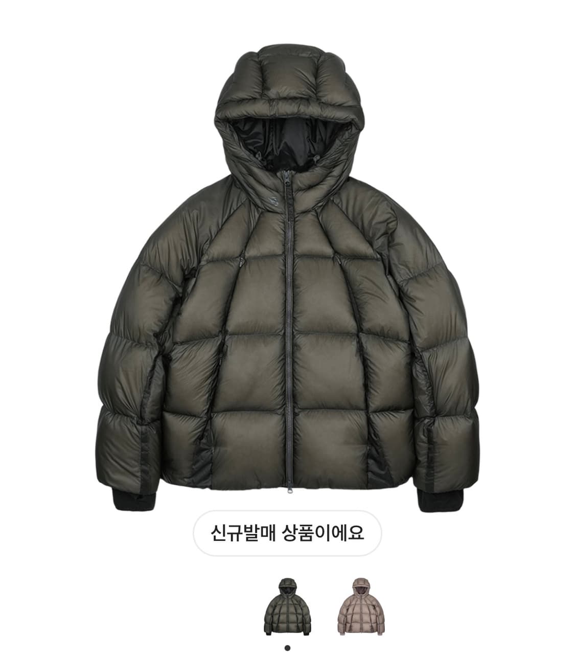 산산기어 셰이드 푸퍼 자켓 차콜  2사이즈판매합니다 상품이미지1