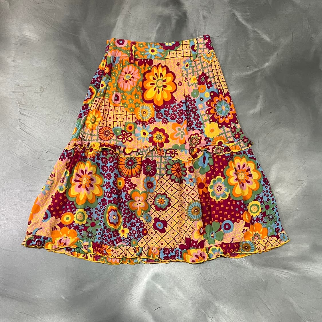  모스키노 진스 플라워 패턴 플리츠 스커트 y16344 상품이미지2