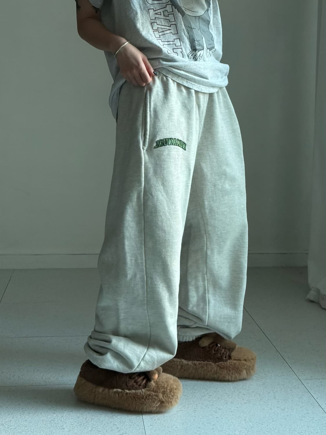 노매뉴얼 멜란지 조거팬츠 상품이미지2