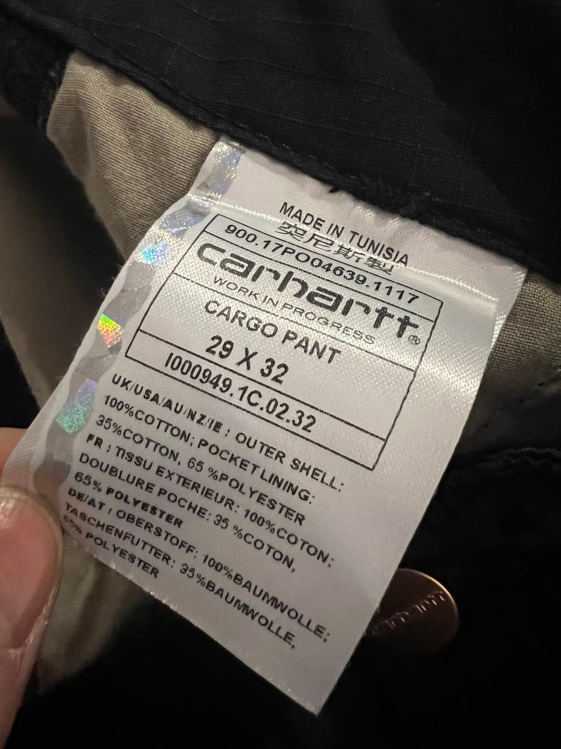 칼하트 코튼 카고팬츠 (29/32) 상품이미지6