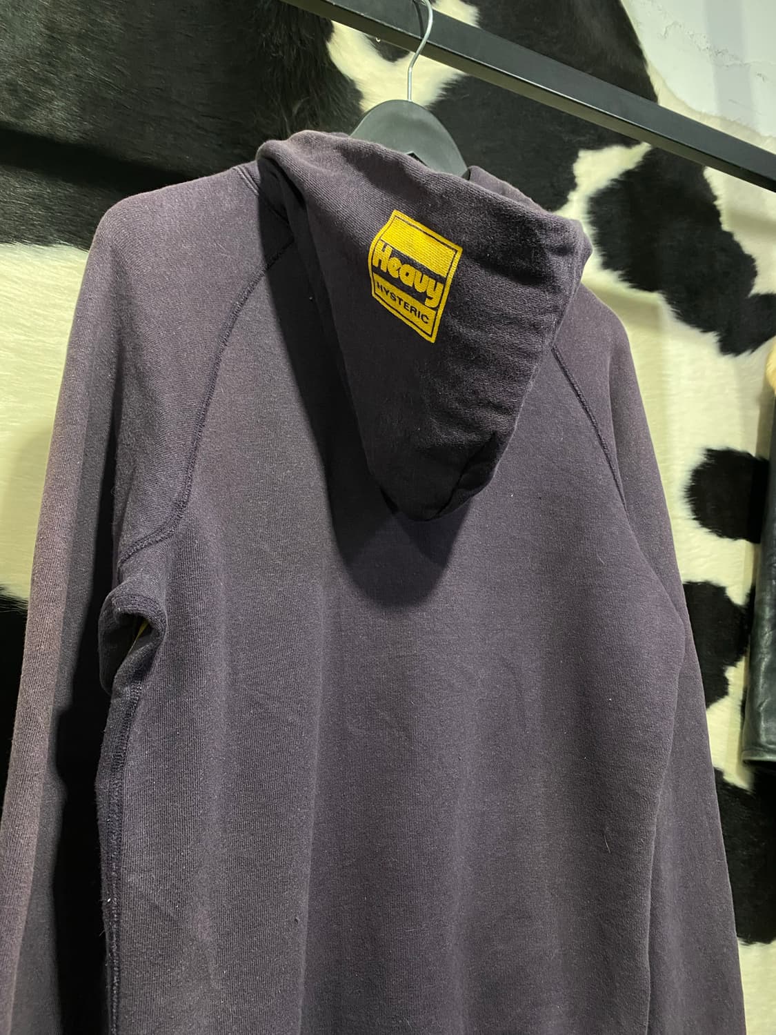 Hysteric Glamour 로고 프린팅 퍼플 후드티 상품이미지6