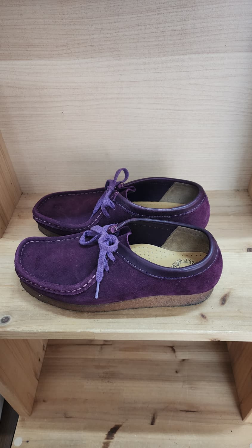 클락스 왈라비 퍼플 스웨이드 UK5.5 상품이미지4