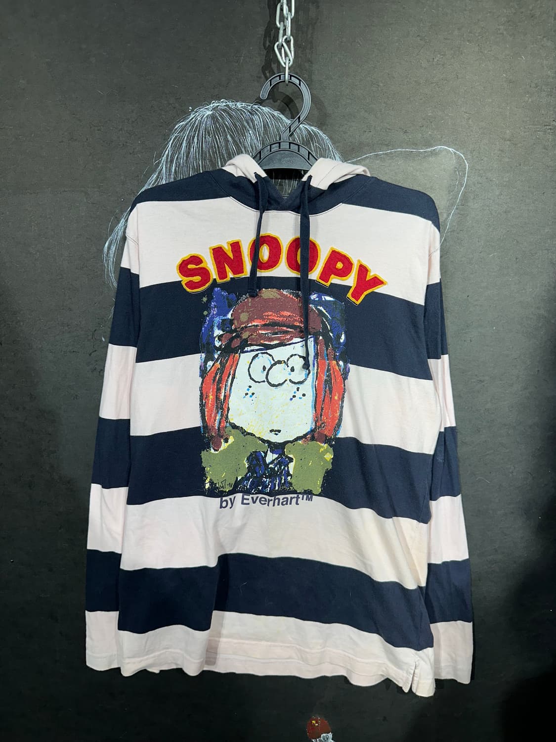 Nii 키치 스누피 프린팅 줄무늬 후드 L 상품이미지6